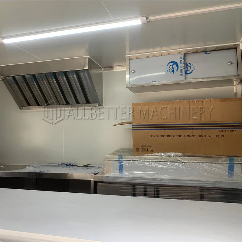 Allbetter Stainless Steel Mobile Food Trailer Hot Dog Carts Concession Food Trailer Towable Food Truck for Sale