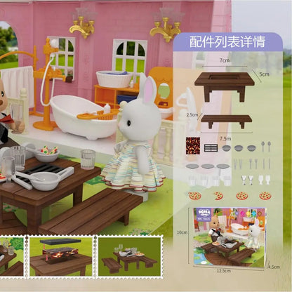 Mini-supermarché, jeux de shopping, accessoires de maison de poupée, jouets éducatifs pour enfants, jouets d'interaction familiale