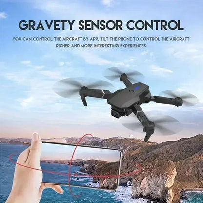 Drone professionnel E88 4K avec caméra grand angle HD 1080P, WiFi, FPV, recommandé de tenir un importateur RC pliable, hélicoptère quadrirotor, jouets pour enfants