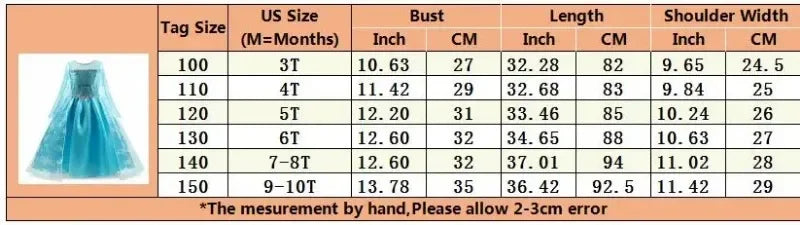 Elsa Costume for Girls 2024 Carnival Party Snow Queen Luxury Cosplay Costume Birthday Party Outfit Elsa Princess 3-10Y Kid Dress