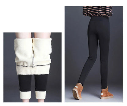 Legging taille haute sans couture pour femme avec intérieur en polaire doux, thermique, chaud, isolé, pour l'hiver. Collant polaire chaud pour femme. Vêtements d'hiver pour femme.