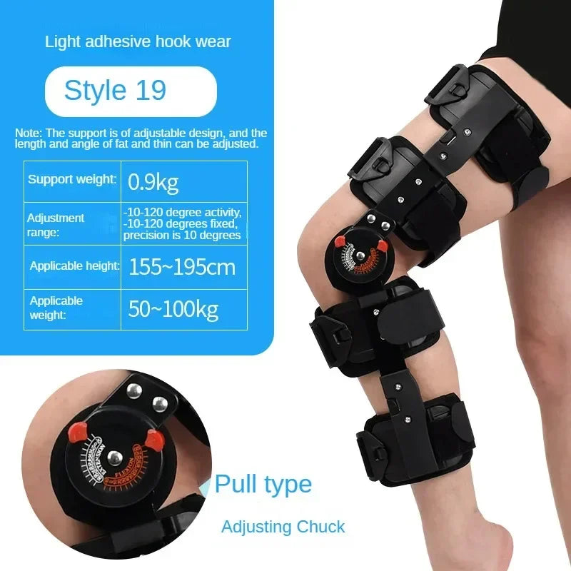 Orthèse de pied réglable pour le rinçage du genou, orthèse des membres inférieurs, protecteur de fracture, soutien des articulations des jambes, soins génitaux ligamentaires