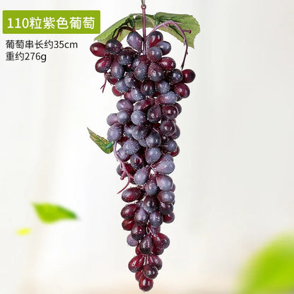 5PCS 12/18/24/36/60/85/100 Heads Artificial Grapes Christmas Halloween Wedding Party Home Garden Hanging Decoration Fake Fruits