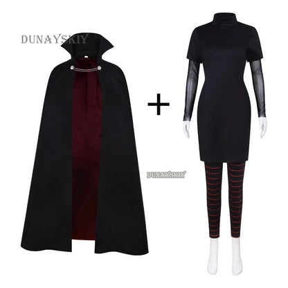 Dracula Mavis Cosplay Costumes With Wig Hootel Transylvania Role Play Halloween Carnival Party Outfit For Children Women Girls