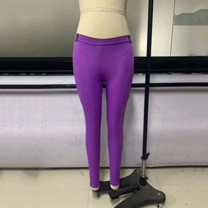 Clothes Anti-pilling Equestrian Pants Slim Elastic Horse Racing Trousers Skinny with Phone Pocket Equestrian Breeches Camping