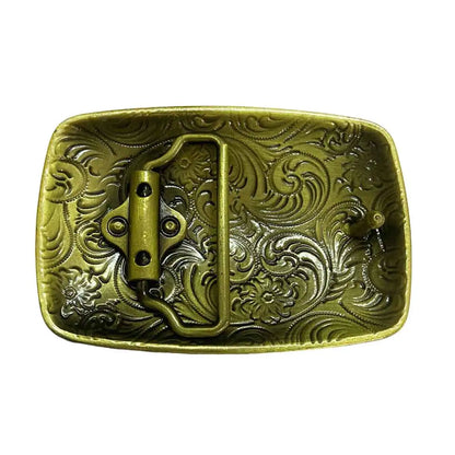 T-DISOM Men's Fashion Belt Buckle Tribal Ethnic Style Design Retro Embossing Western Cowboys Accessory