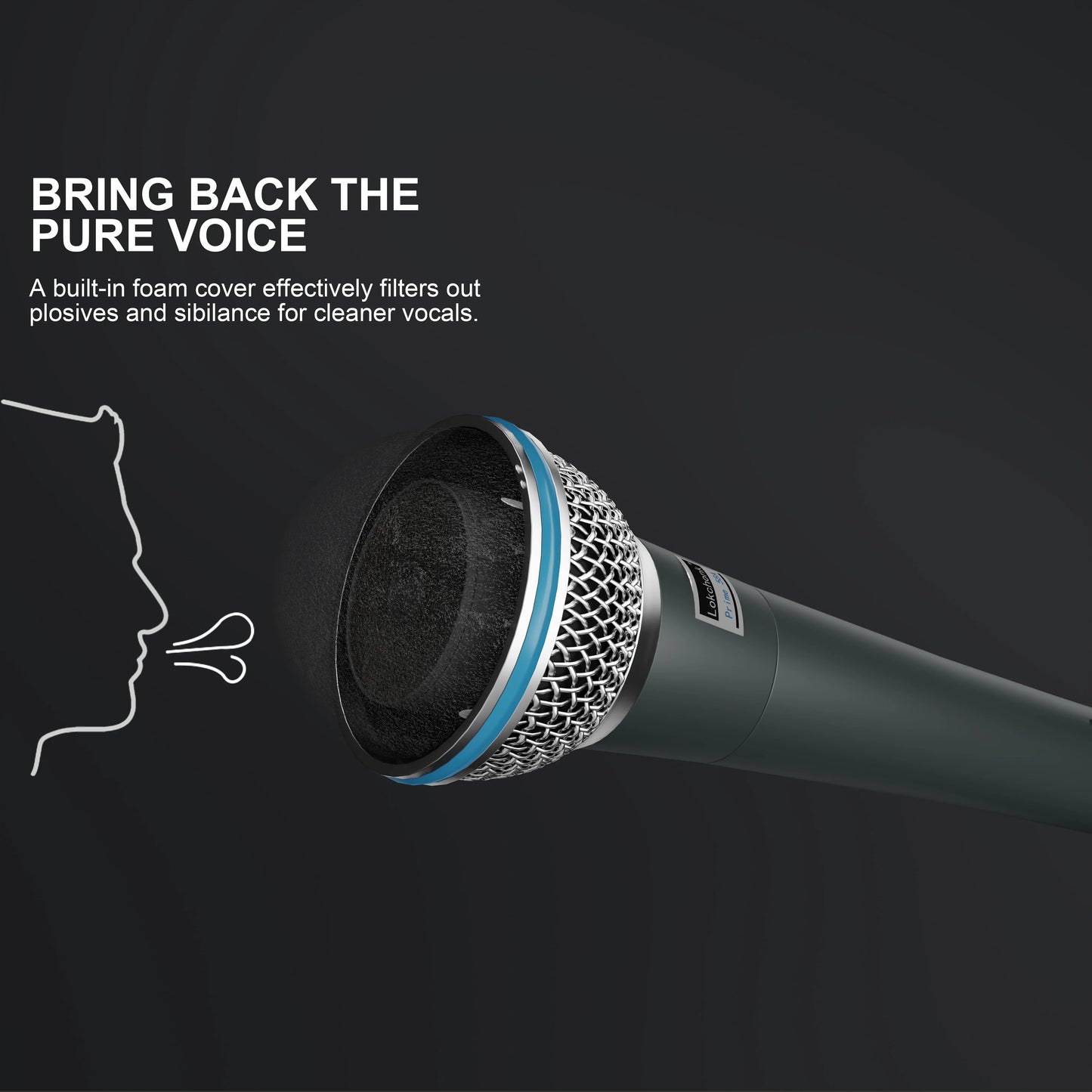 Prmie 58A Microphone dynamique cardioïde micro filaire professionnel pour scène chant karaoké Podcast Studio enregistrement Vocal