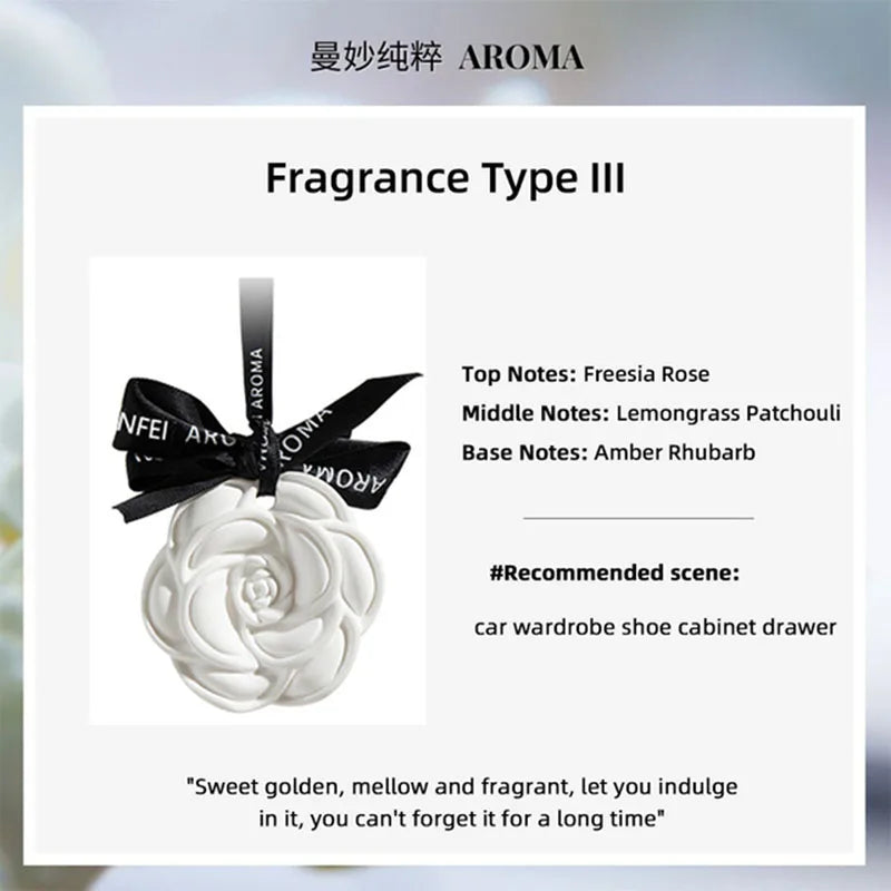 Ceramic Ornaments Aromatherapy Light Luxury Ancient Home Perfume Diffuser Stone Tablet Plaster Car Fragrance Pendant
