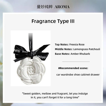 Ceramic Ornaments Aromatherapy Light Luxury Ancient Home Perfume Diffuser Stone Tablet Plaster Car Fragrance Pendant