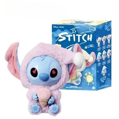 Stitch Eat Something Before Sleep Series Blind Box Plush Vinyl Toys Cute Doll Replica Mystery Box Bag Pendant Decor Gift