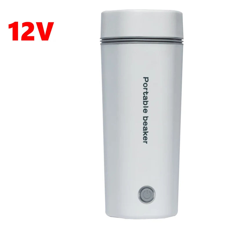 220V 110V 24V 12V Car Home Electric Thermos Bottles EU US UK Plug Portable Outdoor Travel Boil Water Coffee Flasks Kettle