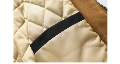 Autumn Winter Men's Warm Bomber Jacket Outdoor Man Thick Windbreaker Hiking Hooded Coats Men Thermal Sports Zipper Parkas Jacket