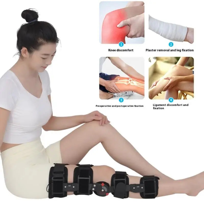 Stabilisateur de soutien orthopédique après chirurgie, genouillère articulée réglable, civière de Fixation des articulations du genou, stabilisateurs de récupération des jambes