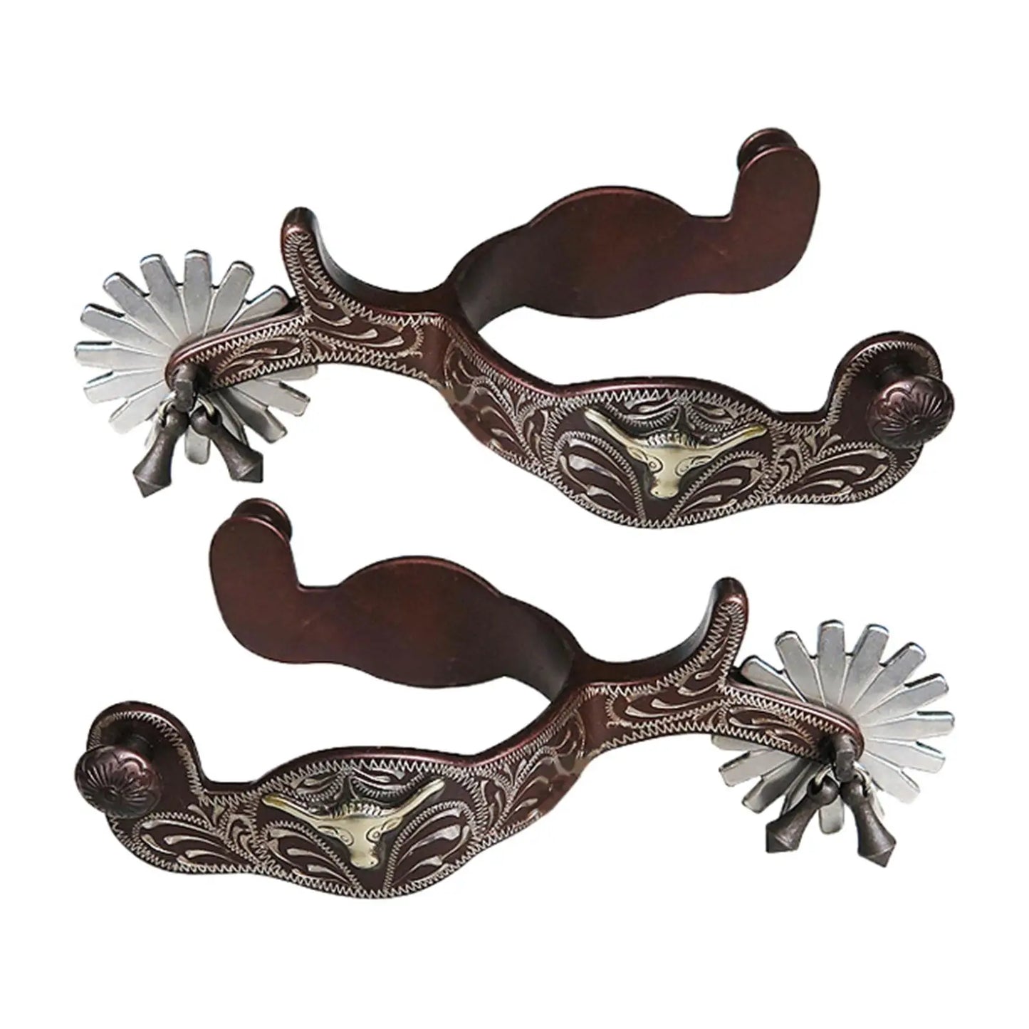 2x Horse Riding   Western Cowboy Spur for Equestrian Competition Racing