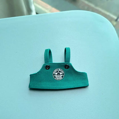 Labubu 17cm Clothes Outfit Accessories For Labubu Dolls Clothing Kids Gift French Fries Apron And M Hat Work Uniforms FF15G