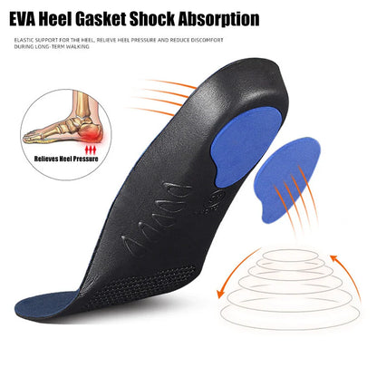 Semelle intérieure orthopédique Support de voûte plantaire semelles orthopédiques pour pieds plats pour soulager la pression doux respirant Absorption des chocs semelles intérieures thermiques
