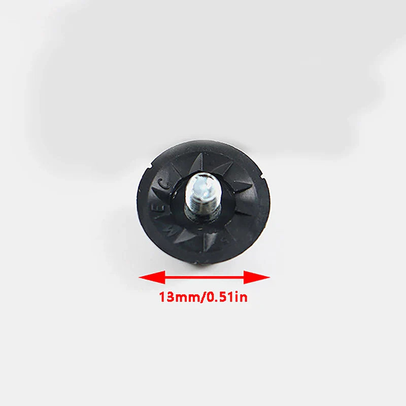 Pointes de remplacement pour chaussures de football noires, goujons durables pour chaussures de football, filetées M5, 13mm, 16mm, 1 pièce par ensemble