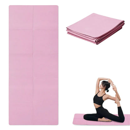 Tapis de Yoga Pilates Fitness 3/4/6mm d'Épaisseur Antidérapant Coussin de Yoga Tapis de Fitness de Voyage pour Femmes Entraînement au Sol à Domicile