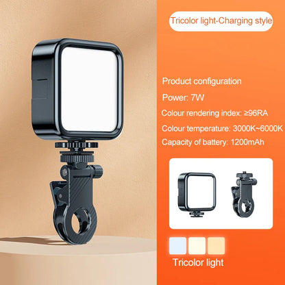 Anneau lumineux Led avec trépied, Rechargeable, pour Selfie, lampe pour prise de vue Photo, accessoires pour téléphone portable