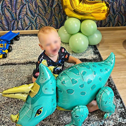 3D Self standing Dinosaur Tyrannosaurus Animal Balloons for Birthday Party Baby Shower Decoration Kit Inflatable Party Supplies