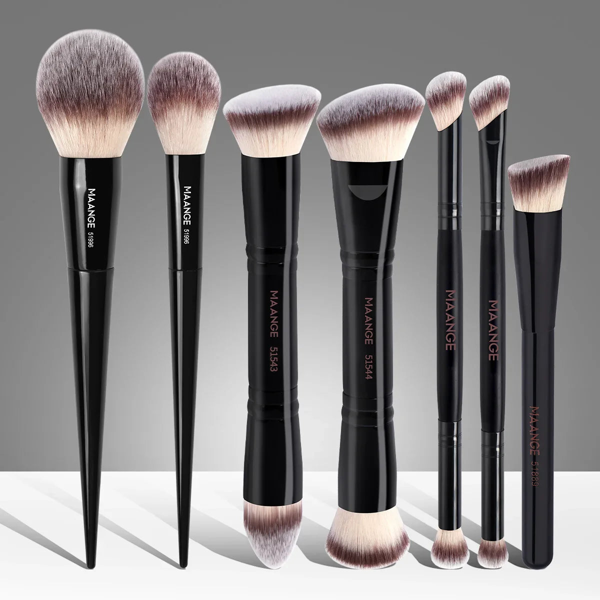 MAANGE ensemble de pinceaux de maquillage Double tête fond de teint brosse correcteur brosse fard à paupières brosse poudre brosse mélange maquillage beauté brosse