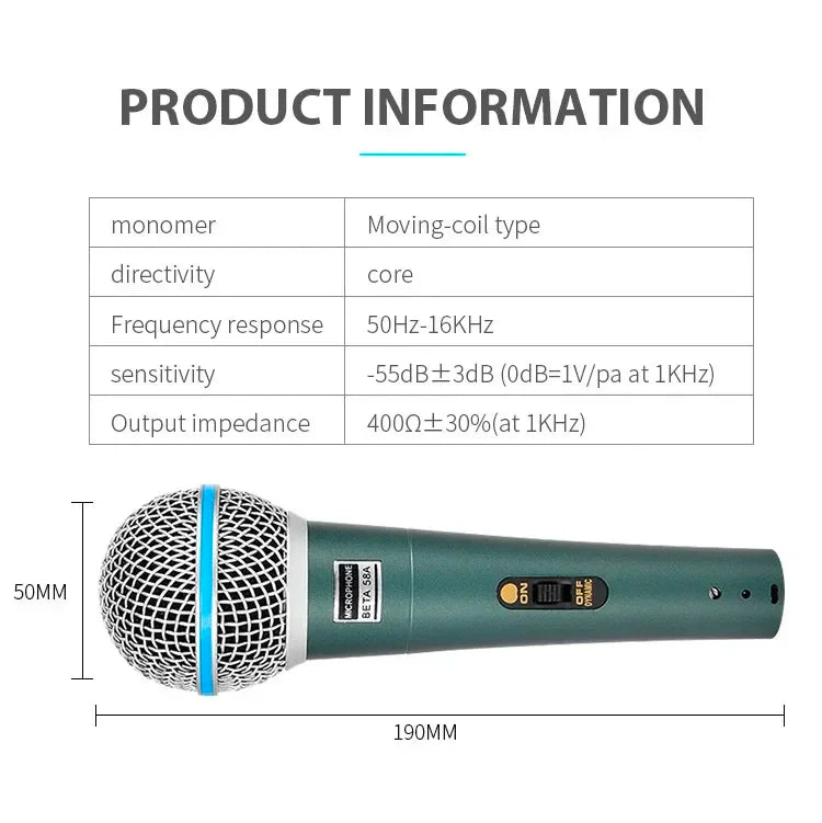 Microphone à condensateur professionnel filaire, pour PC, système de Machine à karaoké, salle de son, Gamer, Audio, chant, Kits de Streaming en direct