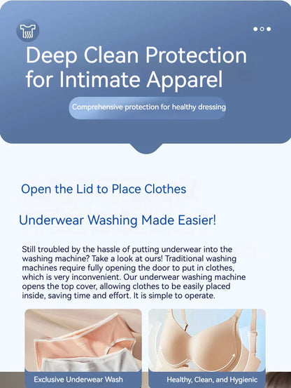 Mini Washing Machine Portable Rechargeable Fully Automatic Washing Machine for Underwear, Socks, and Small Laundry