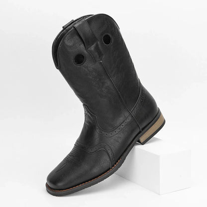 Men's Western Fashion Retro Embroidered Boots