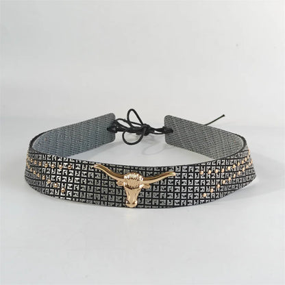 Bandes de chapeau de cowboy tressées pour hommes et femmes, ceintures de chapeau occidental/Fedora/Panama, bandeaux de cowboy, fourniture de remplacement faite à la main
