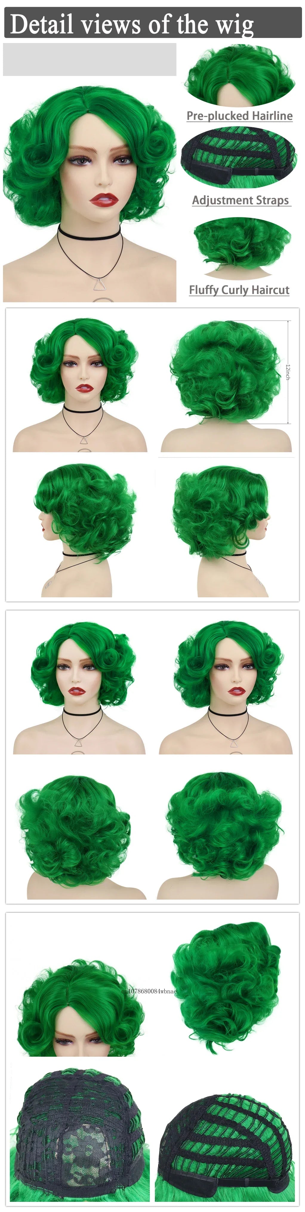 Synthetic Hair Pink Short Curly Wig for Women Big Wavy 80s Cosplay Wigs Halloween Costume Harajuku Anime Wig Natural Looking