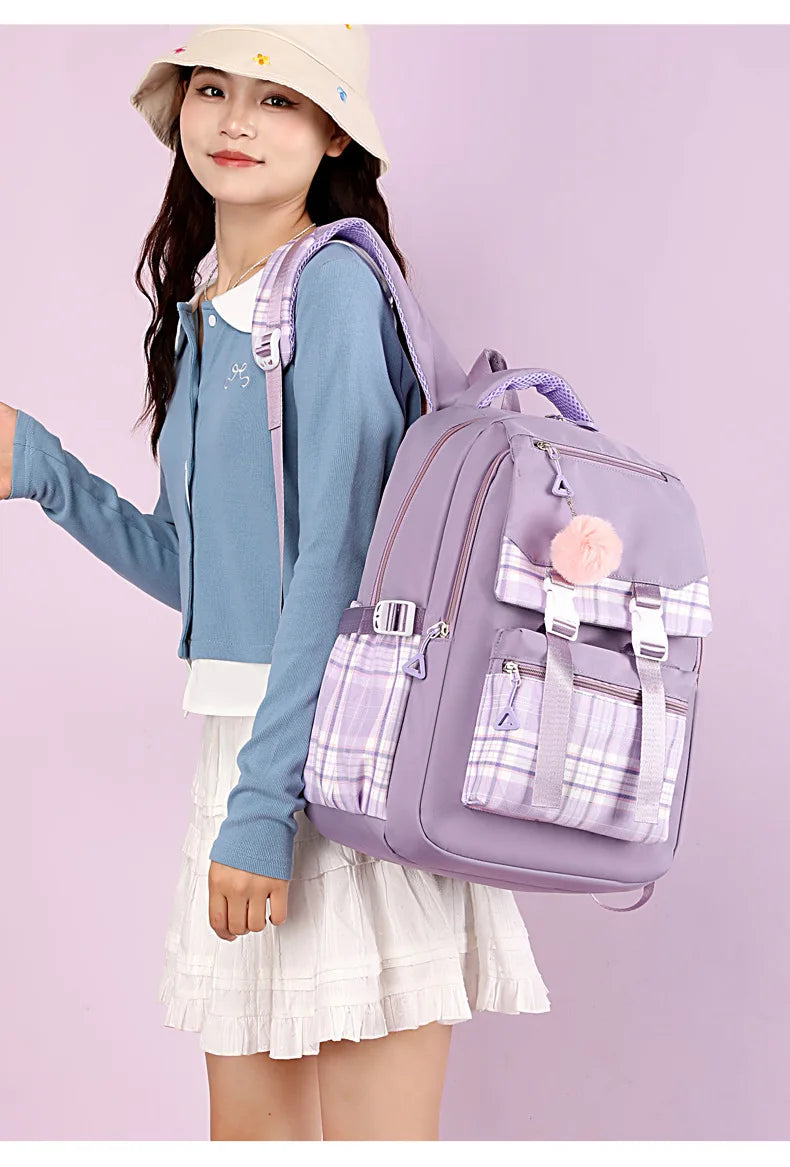 2024 New Bluey Boys And Girls High School Backpack Large Outdoor Leisure Practical Bag Cartoon Animation Bag Children's Gift