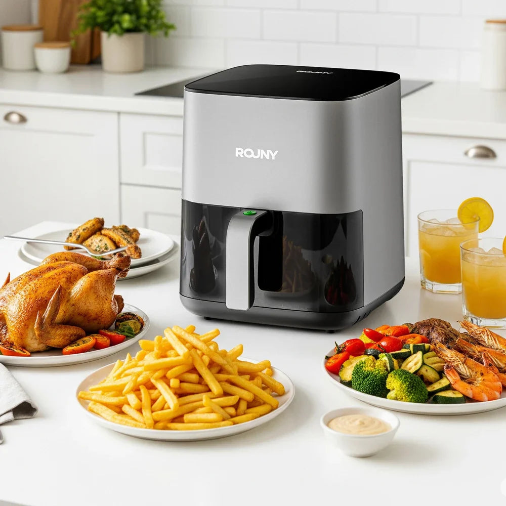5L Air Fryer, Electric Hot fryer Oven Oilless Cooker with Touch Control & Nonstick Basket & Visible Window, Family Size