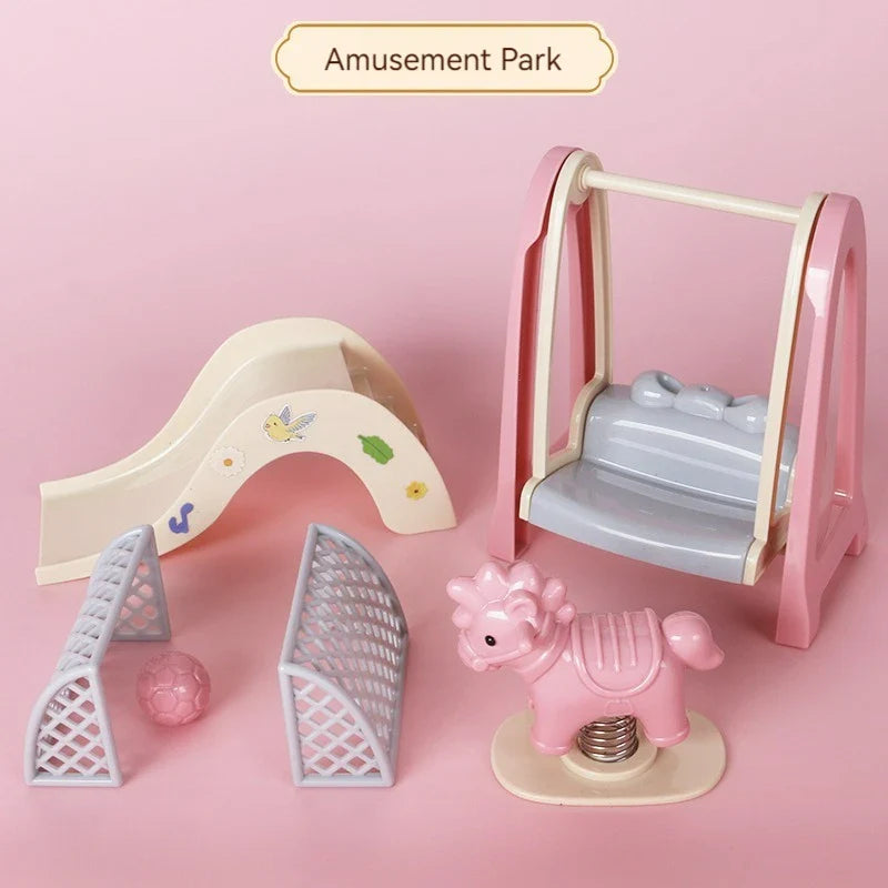 Children's simulated play house mini toy model ornaments