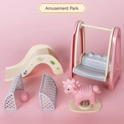Children's simulated play house mini toy model ornaments
