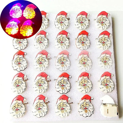 25pcs Broche Lumineux LED Clignotant Amour Fête Dessin Animé Badge Lumineux Cadeau Cosplay Noël Mariage Festival Halloween