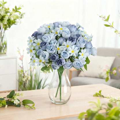 Fleurs de pivoine simulées, saint-valentin, mariage, fête des mères, Thanksgiving, décoration de jardin intérieure et extérieure de printemps