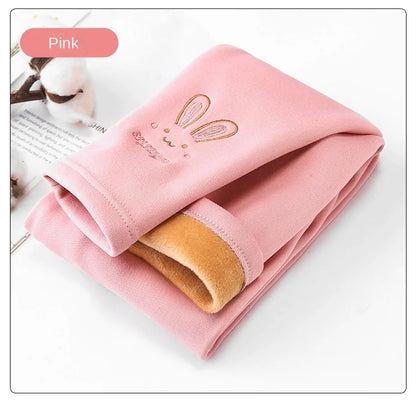 Automne hiver enfants fille Legging épaissir chaud enfants fille chaud en peluche Legging pantalon taille élastique Leggings enfants pantalons