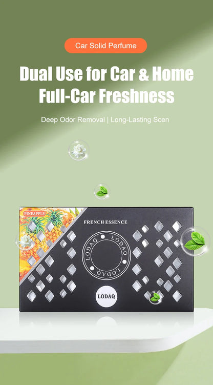 1pc Car Mounted Aromatherapy, Solid Car Perfume for Vehicle Use, Boxed Fresh Fragrance Balm to Eliminate Odors, Aromatic Ornamen