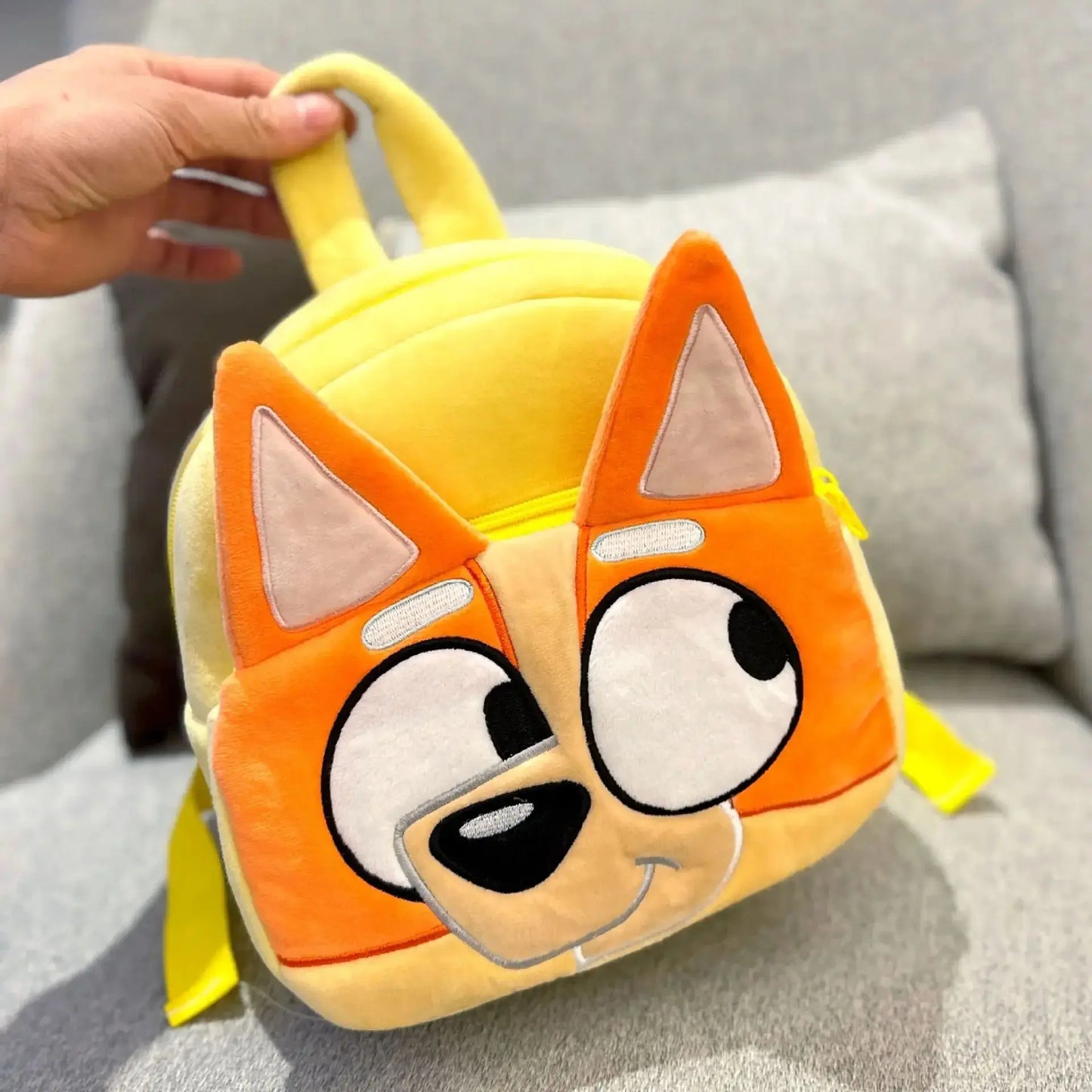 Sac à dos dessin animé  Cosplay pour enfants, cartable pour la maternelle, motif chien , Kawaii, bleu et orange, cadeaux pour enfants