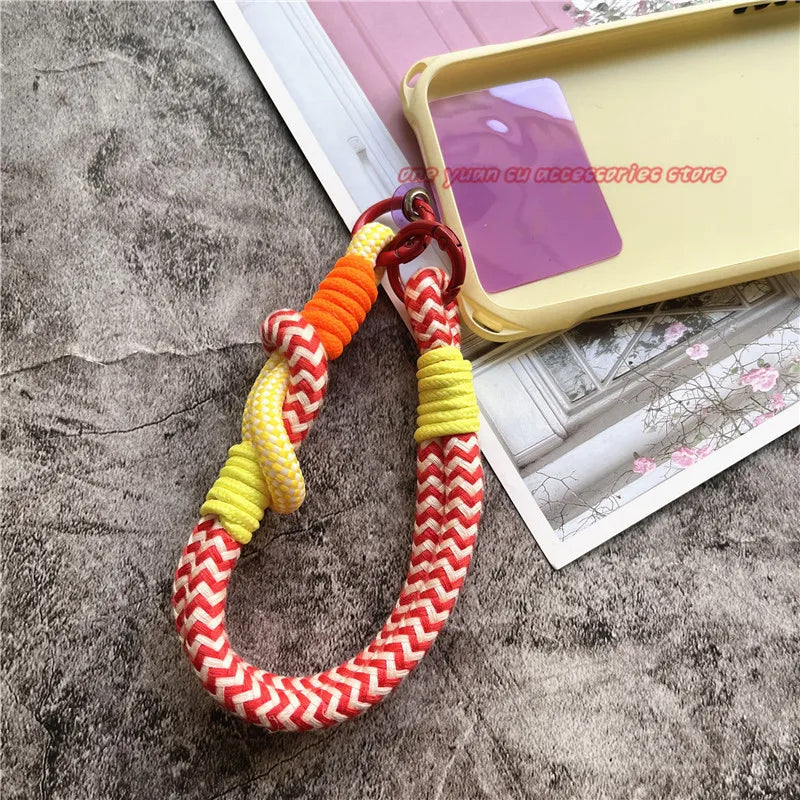 Cell Phone Wrist Strap With Patch Bracelet Telephone Lanyard Small Fresh Smartphone Strap Bag Cellular Pendant Premium Keychain