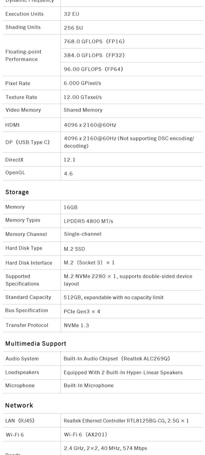 Nouvel ordinateur portable 7 pouces GPD MicroPC 2 Intel® Core™ i3-N300 16GB/512GB Portable Ordinateur Portable Windows 11