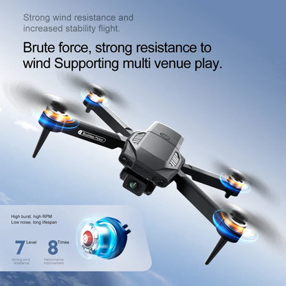 Nouveau Drone F198 professionnel double caméra avec 1080P WIFI FPV HD photographie aérienne grand Angle sans brosse RC pliable quadrirotor