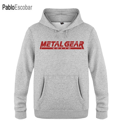 2024 ne top business fashion Versatile Trendy MGS Metal Gear Solid Letter Hoodies Men Men's Pullover Fleece Hooded Sweatshirts