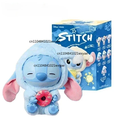 Stitch Eat Something Before Sleep Series Blind Box Plush Vinyl Toys Cute Doll Replica Mystery Box Bag Pendant Decor Gift