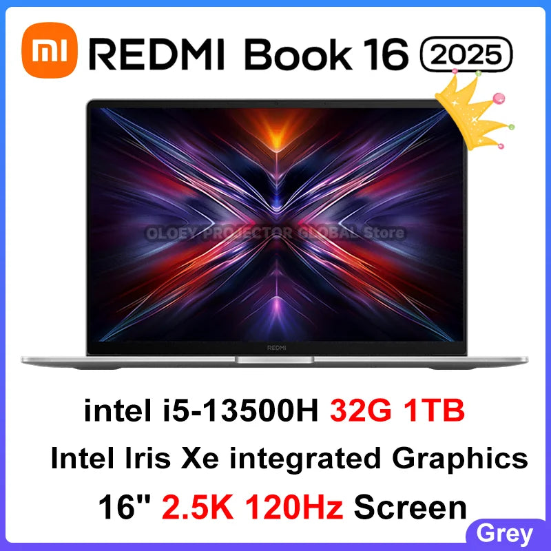 Original Xiaomi Redmi Book 16 2025 intel i5-13500H 32Go 1To Écran 16 pouces 2.5K 120Hz