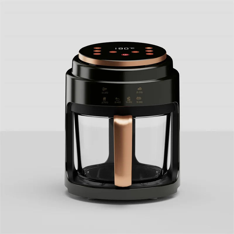 Air Fryer Visual Oil-free Electric Fryer Multi-functional Automatic Household 360°Baking LED Touchscreen Oil Air Fri