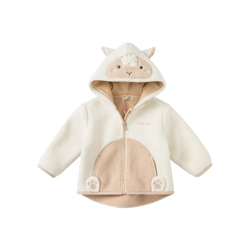 Dave Bella Cute Animal Shape Children Hoodie Cartoon Boys Girls Coat Autumn Warm Hooded Outerwear Toddler Girl Clothes DBX14462