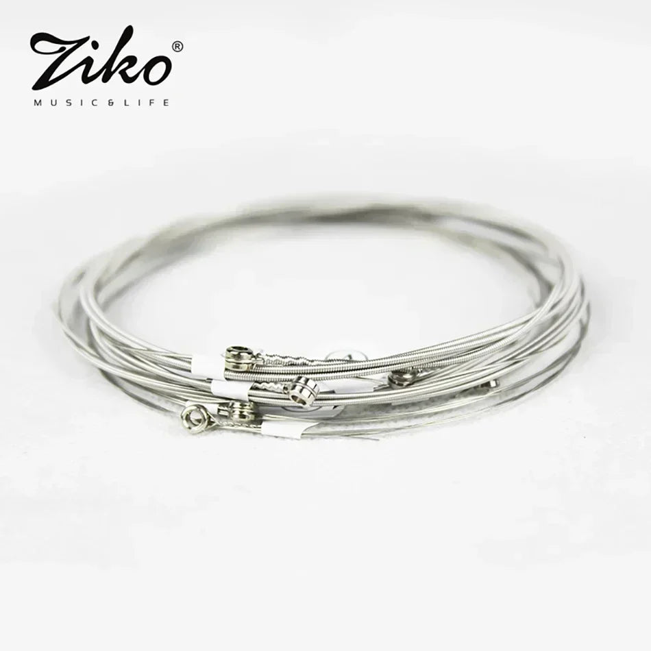 10 jeux de cordes de guitare électrique série Ziko DN, noyau Hexagonal, enroulement en alliage nickelé 009-042/010-046, vente en gros