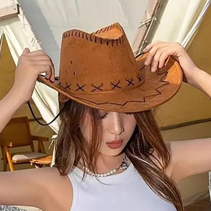 Chapeau de Cowboy Simple pour adultes, casquette de Cowgirl occidentale, accessoires de Costumes d'anniversaire d'halloween, décorations de vacances, cadeaux