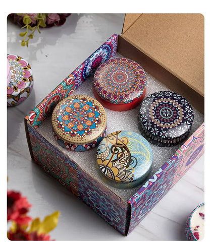 Bougies parfumées Osmanthus Gardenia avec pétales, petites bougies parfumées romantiques pour cadeaux d'anniversaire de filles, aromathérapie pour la maison